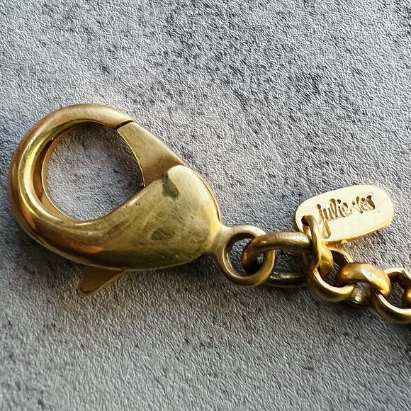 Rare Retired Julie Vos Gold-Tone Turquoise Pendant Charm Keychain Resort Coastal - Picture 15 of 15